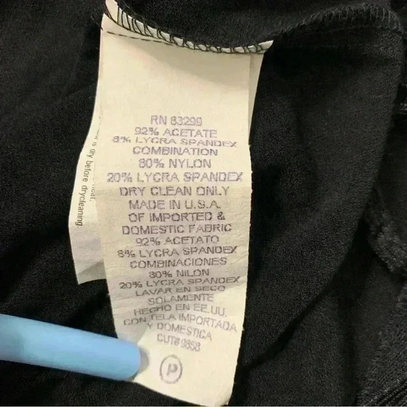 Onyx Nite Women's Black Rhinestone Embellished Dress Size Small - Picture 4 of 5